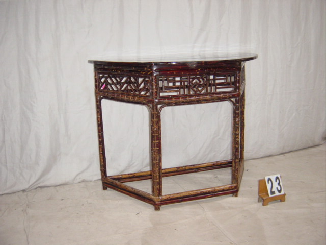 Bamboo Halfmoon Table #23