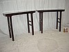 Pair of Elmwood Wine Tables #4