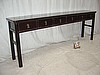 Long Elmwood 6-Drawer Table #53