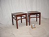 Pair of Elmwood Stools #34